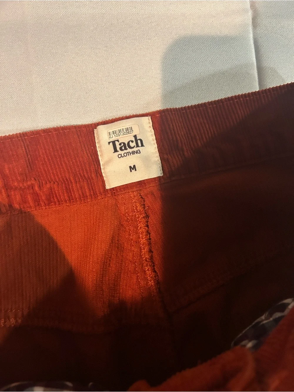 Tach Ruffled Palma corduroy pants in rust brown M